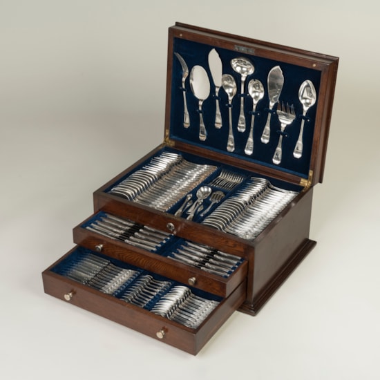 An Exceptional 173-Piece Silver Service By Tétard Frères of Paris